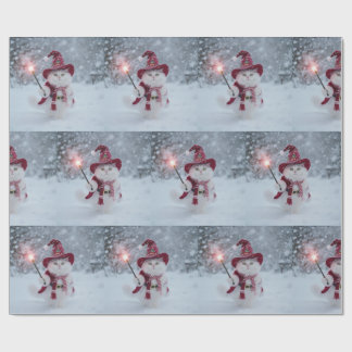 Santa Cat Wrapping Paper Geschenkpapier