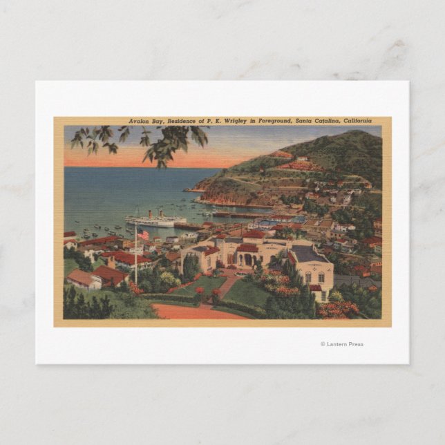 Santa Catalina, CA - Avalon Bay Postkarte (Vorderseite)