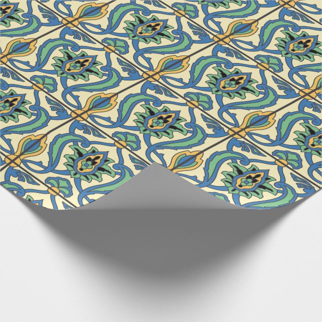 Santa Catalina - Insel Tile Design Geschenkpapier (Ecke)