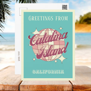 Santa Catalina Island Kalifornien US Retro-Postkar Postkarte
