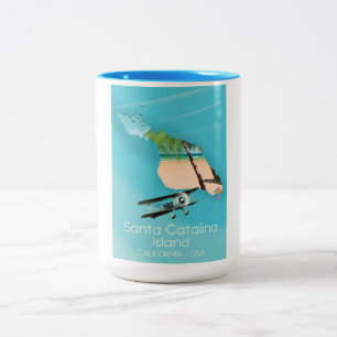 Santa Catalina Island Kalifornien USA Zweifarbige Tasse