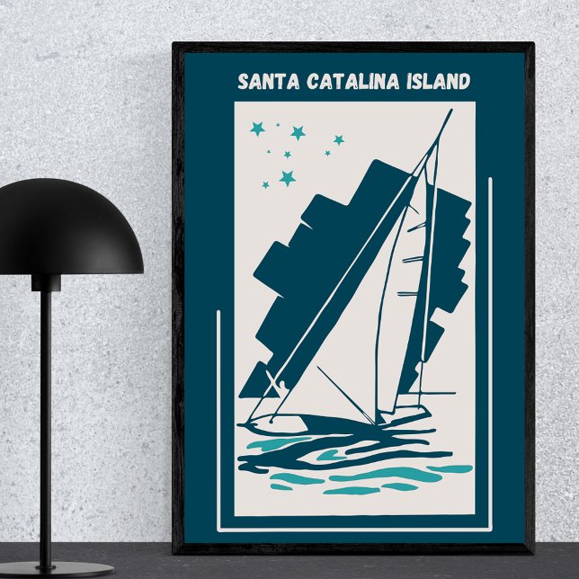 Santa Catalina Island Kalifornien - Vintages Segel Poster (Von Creator hochgeladen)
