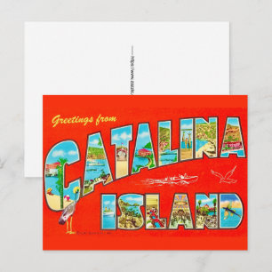 Santa Catalina Island Postkarte