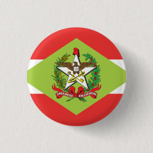 Santa Catarina, brasilianischer Staat Flaggenknopf Button