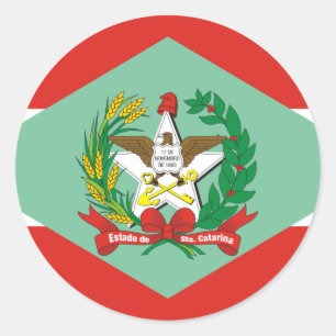 Santa Catarina, Brasilien Runder Aufkleber