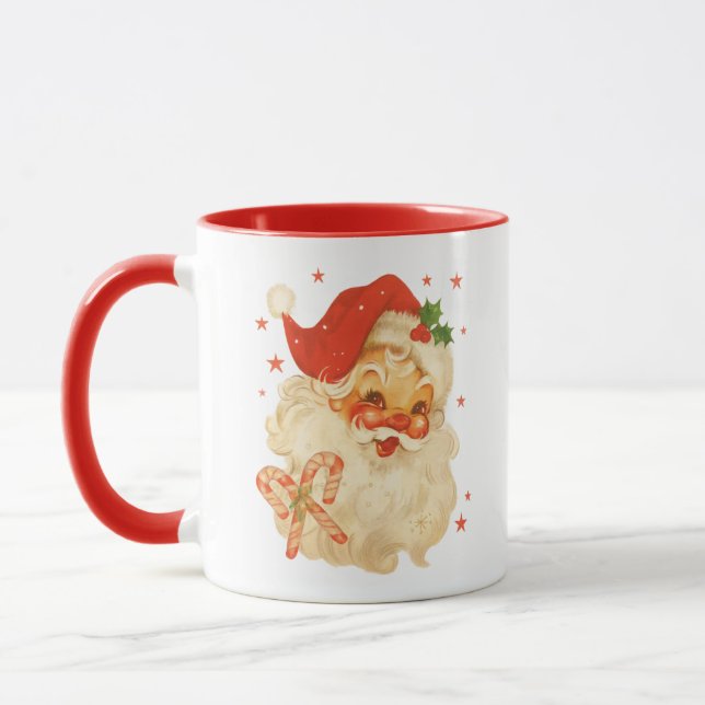 Santa Cheer Mug – Festive Holiday Design Tasse (Links)