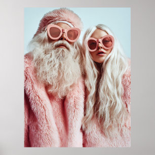 Santa Chic Mr. & Mrs. Claus Dreh Leiter beim Festi Poster