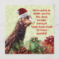Santa Chicken Bawk um die Uhr Heute Abend!