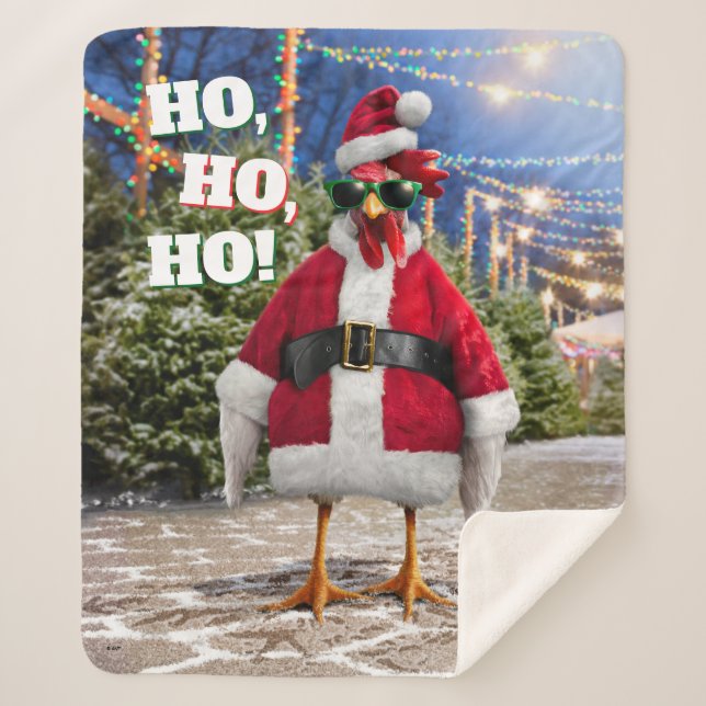 Santa Chicken Sherpadecke (Vorderseite)