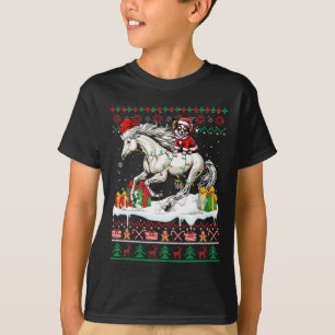 Santa Chihuahua Riding Pferd Weihnachten Pullover