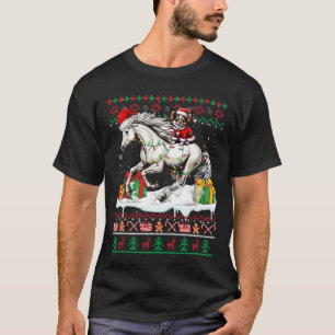 Santa Chihuahua Riding Pferd Weihnachten Pullover