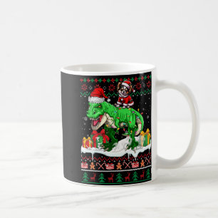 Santa Chihuahua Riding T-rex Weihnachts Sweater Lo Kaffeetasse