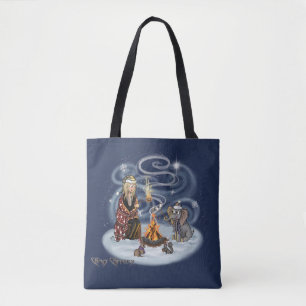 Santa Chris & Wilbur Feuerside Friends Tote Bag