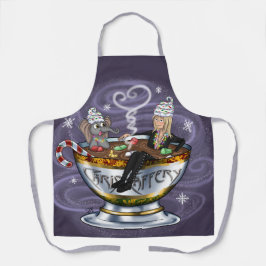 Santa Chris & Wilbur Hot Tubbin' überall Schürze