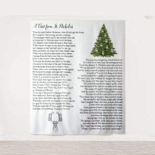 Santa Christmas Eve Story Wandteppich