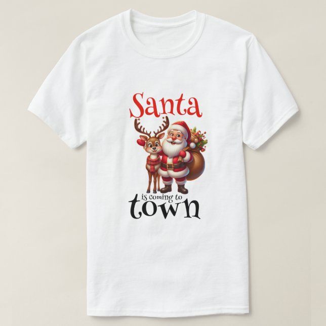 SANTA Christmas Graphic T-Shirt (Design vorne)