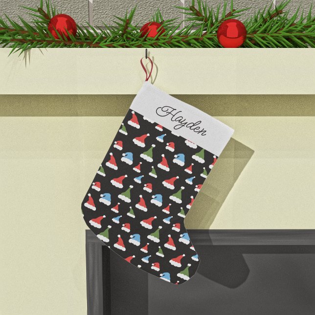 Santa Christmas Hat Pattern | PERSONALISIERT Kleiner Weihnachtsstrumpf (Von Creator hochgeladen)