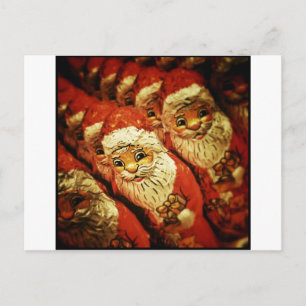 Santa Christmas Merry Joy Peace Seasons Jolly Feiertagspostkarte