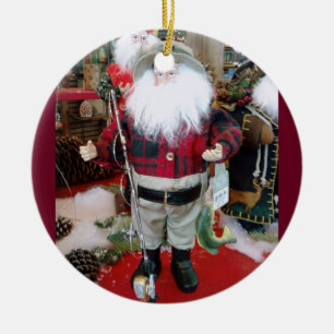 SANTA-CHRISTMAS-ORNATION KERAMIKORNAMENT