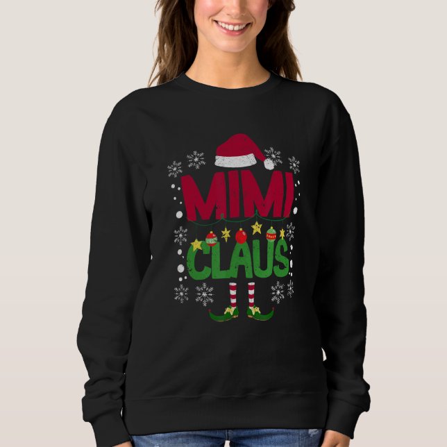 Santa Christmas Pajamas Family Matching Xmas PJs M Sweatshirt (Vorderseite)