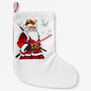 Santa Christmas Santa Claus Japanisch Art Samurai Kleiner Weihnachtsstrumpf