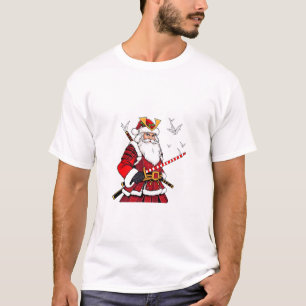 Santa Christmas Santa Claus Japanisch Art Samurai T-Shirt