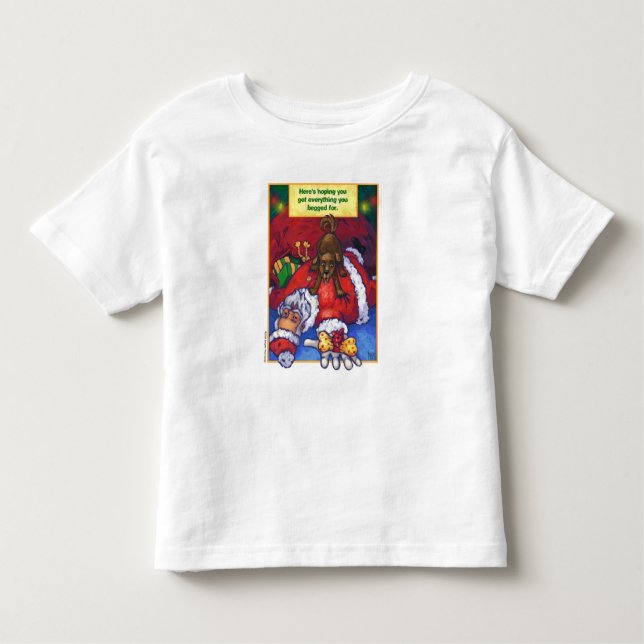 Santa Christmas Wish Kleinkind T-shirt (Vorderseite)