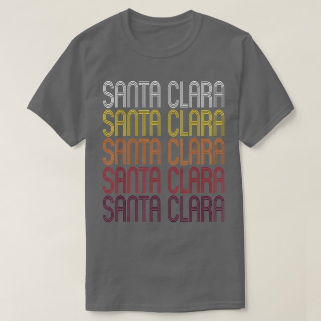 Santa Clara, ABER Vintager Stil Utah T-Shirt (Design vorne)