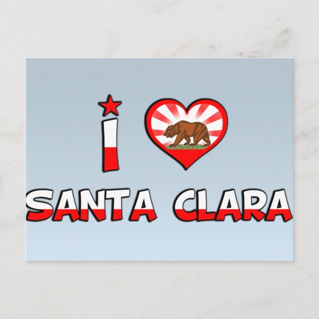 Santa Clara, CA Postkarte (Vorderseite)
