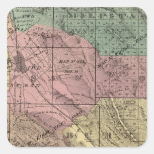 Santa Clara Co Quadratischer Aufkleber