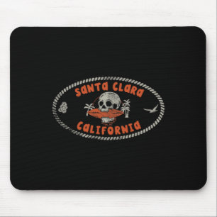 Santa Clara Kalifornien Ca Retro Surfer Vorne Und Mousepad