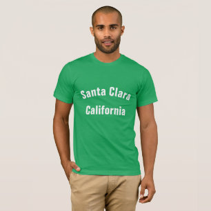 Santa Clara Kalifornien Name der Stadt mit Kurve T-Shirt