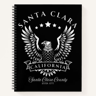 Santa Clara Kalifornien Vintage Eagle Notizbuch