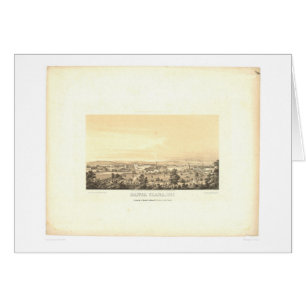 Santa Clara, panoramische Karte 1856 (1585A) CA