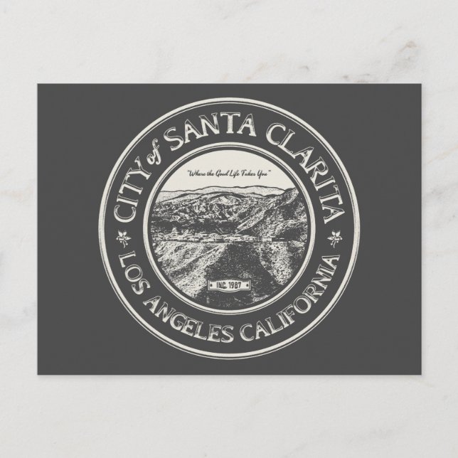 SANTA CLARITA CALIFORNIA POSTKARTE (Vorderseite)