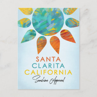 Santa Clarita California Sunshine Travel Postkarte