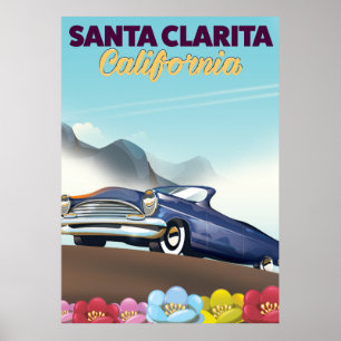 Santa Clarita, Kalifornien Reiseplakat Poster
