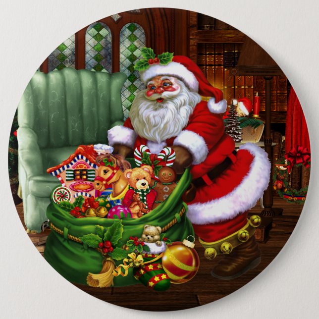 Santa Claus 1 Button (Vorderseite)