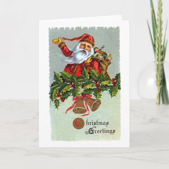 santa-claus-1 feiertagskarte (Vorderseite)