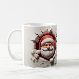 Santa Claus 3D Breakout Kaffeetasse