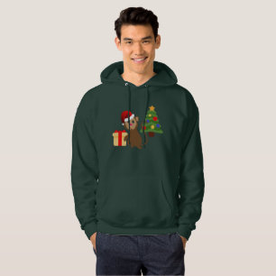 santa claus Affe Emoji mens gehooded Sweatshirt