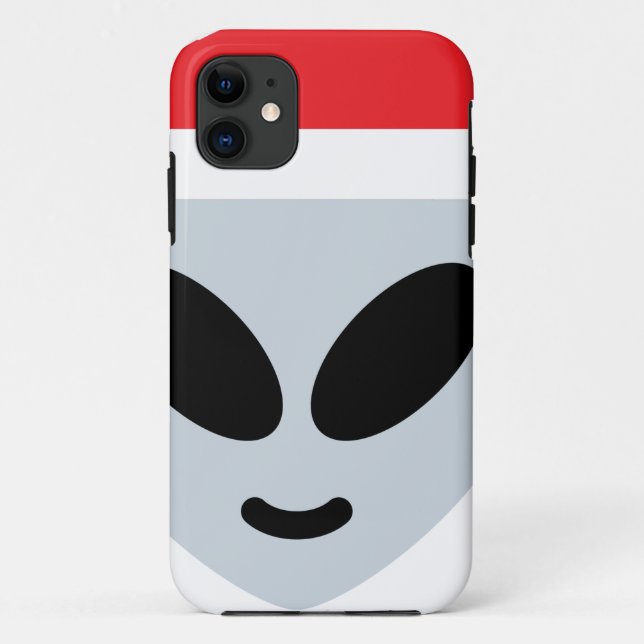 santa claus Alien emoji Case-Mate iPhone Hülle (Rückseite)