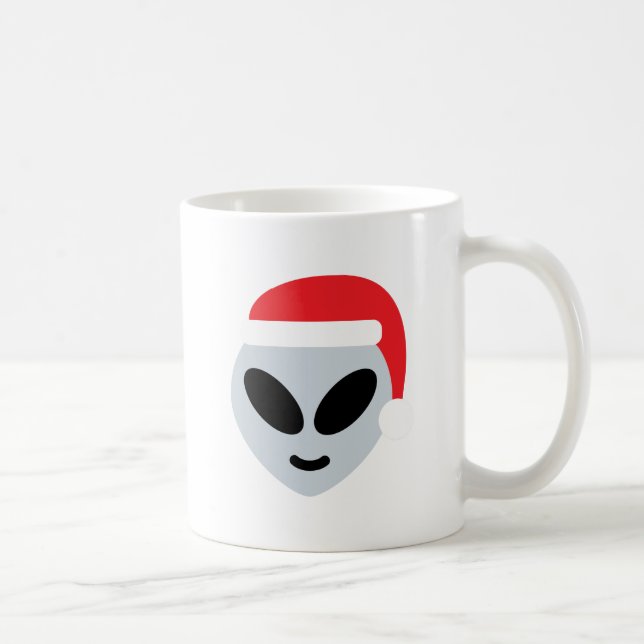 santa claus Alien emoji Tasse (Rechts)
