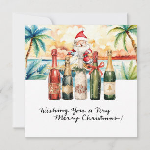 SANTA CLAUS am Hawaii Beach zu Weihnachten