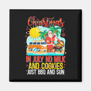 Santa Claus am Strand - Weihnachten im Juli  Magnet