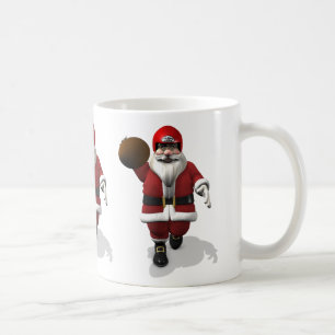 Santa Claus American Football Player Tasse