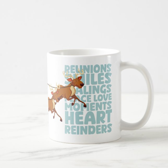 Santa Claus and Reindeer Christmas Mug Kaffeetasse (Rechts)