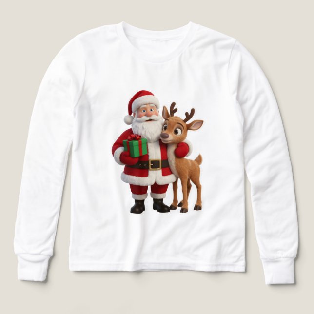 Santa Claus and Rudolph Cartoon (Design Vorderseite)