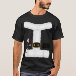Santa-Claus-Anzug Kostüm Weihnachten Gürtel Unisex T-Shirt