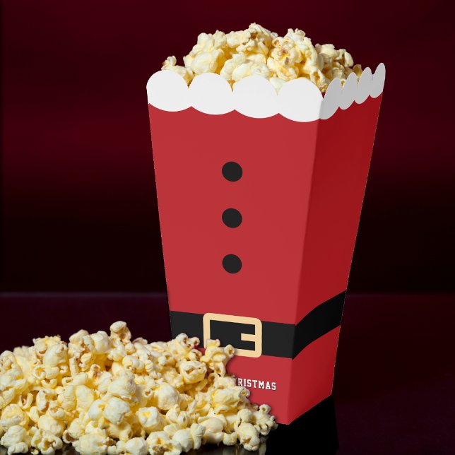 Santa Claus Anzug Merry Christmas Popcorn Geschenkschachtel (Santa Claus Suit Belt Merry Christmas Favor Boxes
)